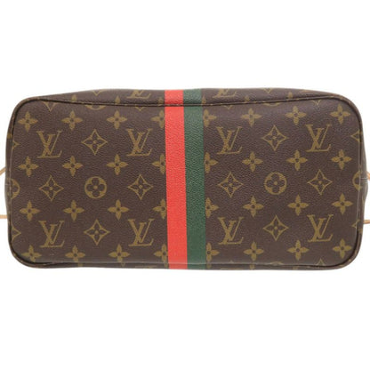 Louis Vuitton Neverfull MM Pouch Monogram Light Blue Tote
