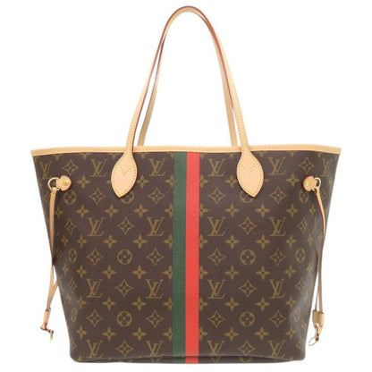 Louis Vuitton Neverfull MM Pouch Monogram Light Blue Tote