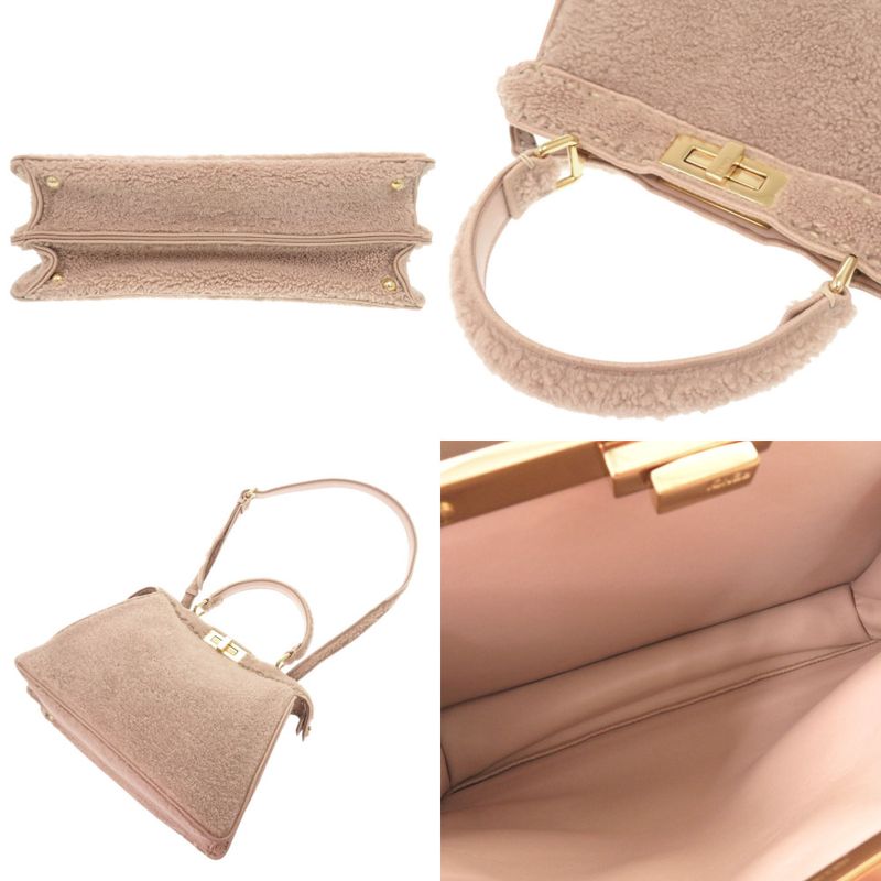 Fendi Peekaboo Icy Mouton Pink 2-Way Handbag