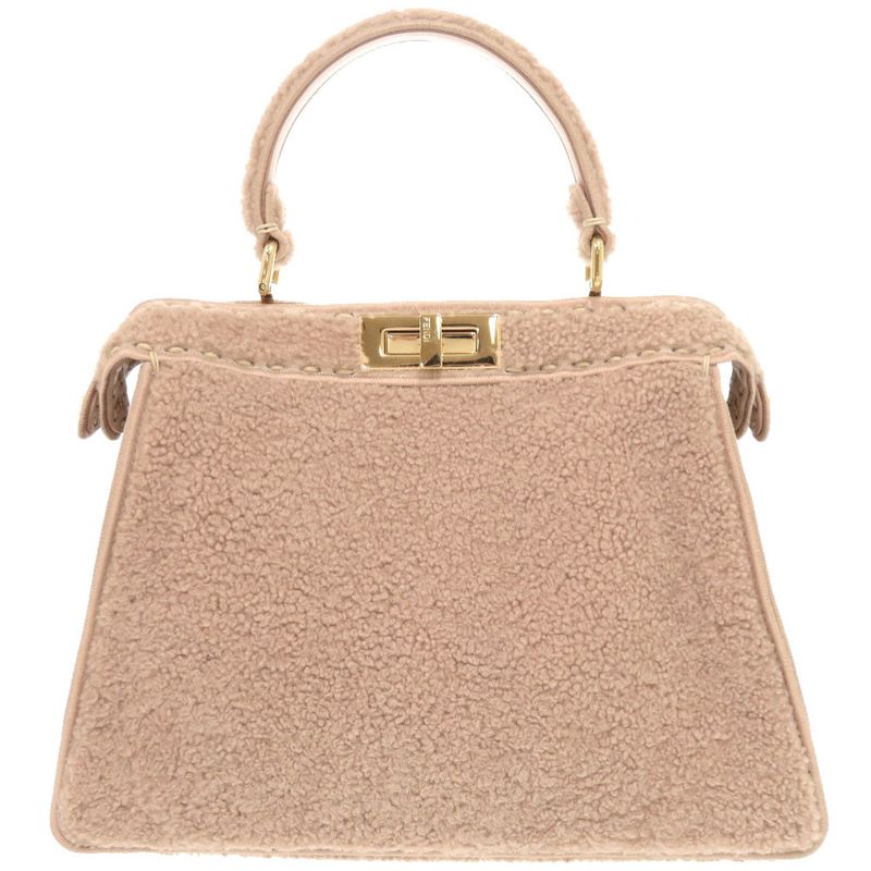 Fendi Peekaboo Icy Mouton Pink 2-Way Handbag