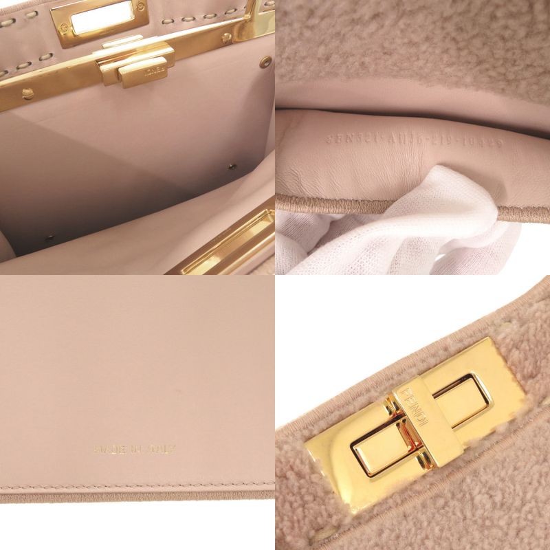 Fendi Peekaboo Icy Mouton Pink 2-Way Handbag