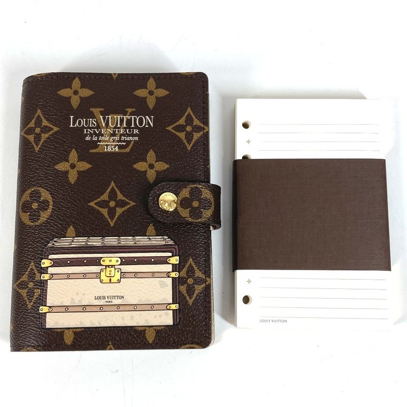 Louis Vuitton Notebook Cover Agenda PM Monogram Canvas Brown