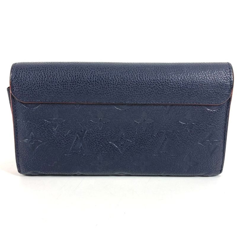 Louis Vuitton Wallet Portefeuille Pont Neuf Monogram Empreinte Leather Marie