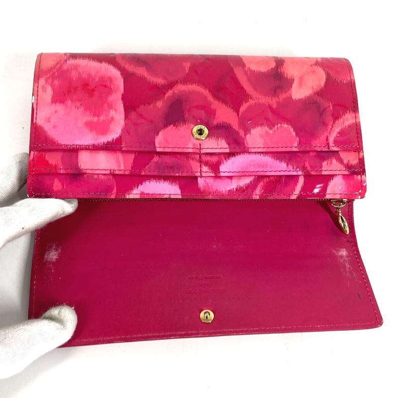 Louis Vuitton Wallet Portefeuille Sarah Enamel Rose Indien Pink