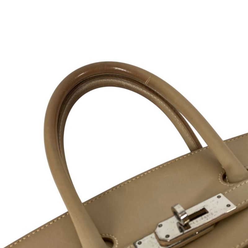 Hermes Handbag Birkin 35 Leather White Multicolor
