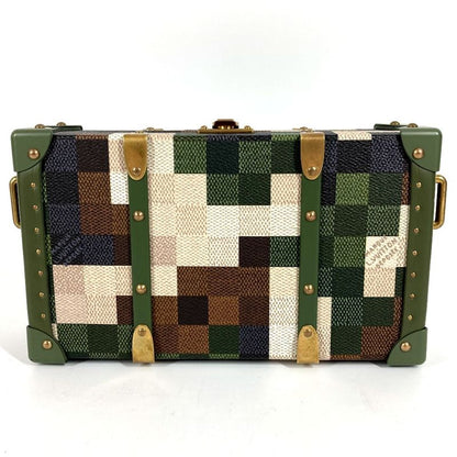 Louis Vuitton Shoulder Bag Neo Wallet Trunk Leather Khaki