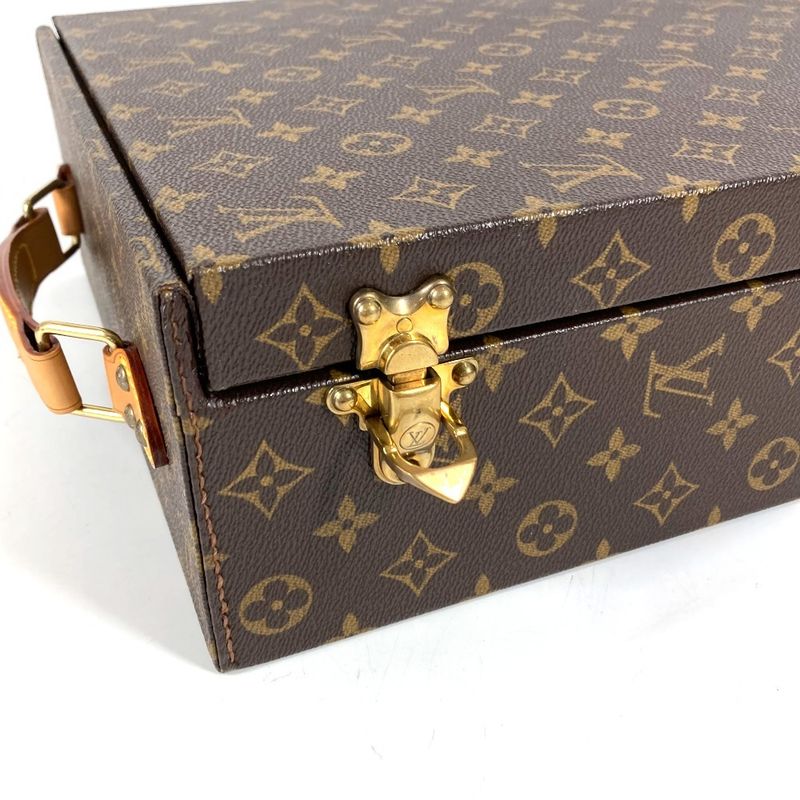 Louis Vuitton Handbag Wine Case Monogram Canvas Brown