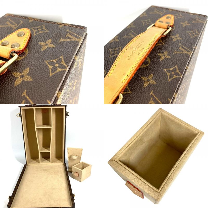 Louis Vuitton Handbag Wine Case Monogram Canvas Brown