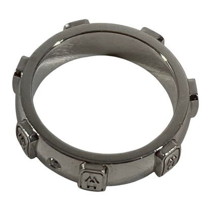Harry Winston Ring HW Logo Band Silver