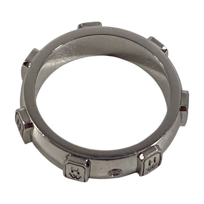 Harry Winston Ring HW Logo Band Silver