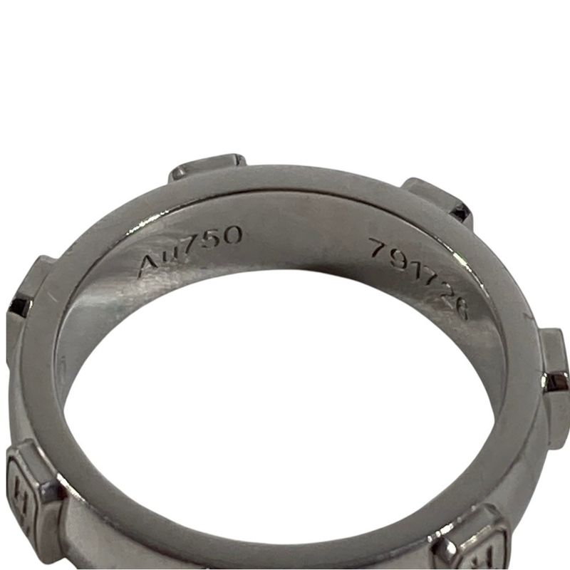 Harry Winston Ring HW Logo Band Silver