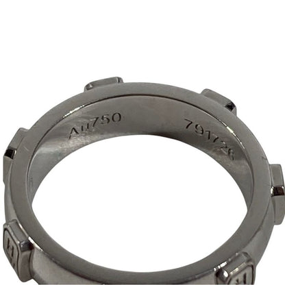 Harry Winston Ring HW Logo Band Silver