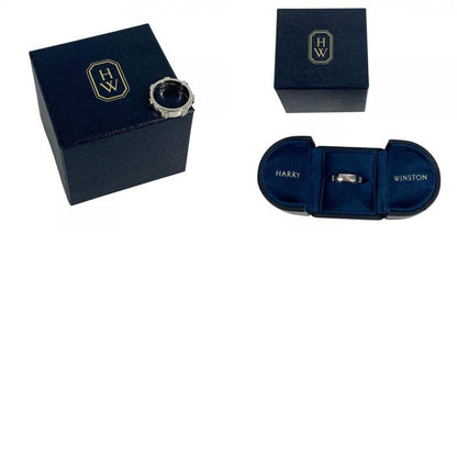 Harry Winston Ring HW Logo Band Silver