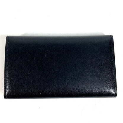 Cartier Key Case Pasha Logo Leather Black Key Holder