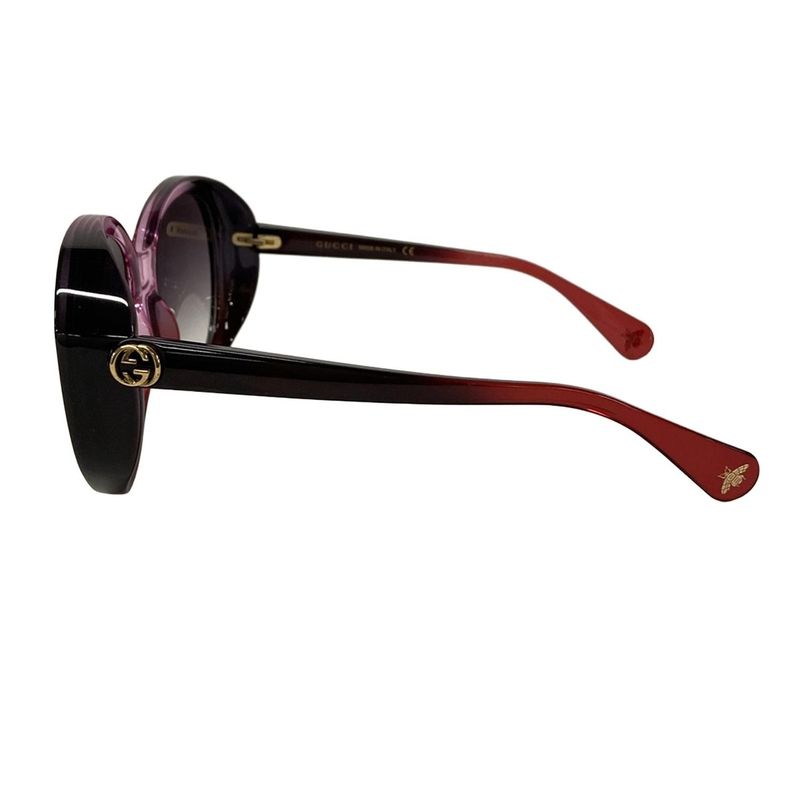 Gucci Sunglasses Black Pink Red Interlocking Bee Eyewear