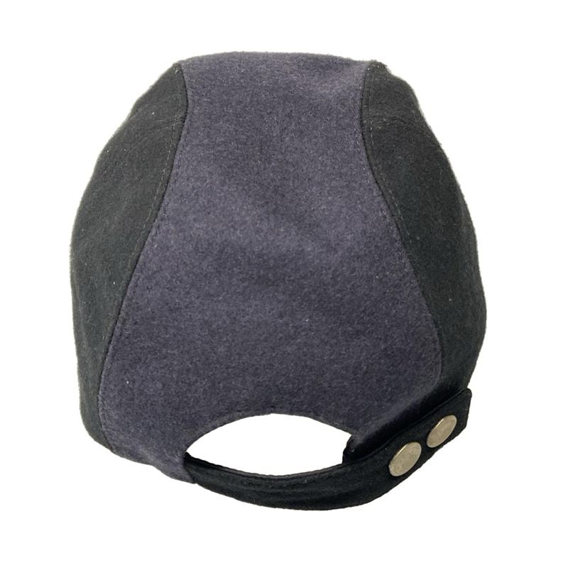 Hermes Cap 60 Dark Navy Black Silver Series Wool Hat