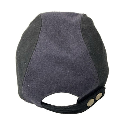 Hermes Cap 60 Dark Navy Black Silver Series Wool Hat