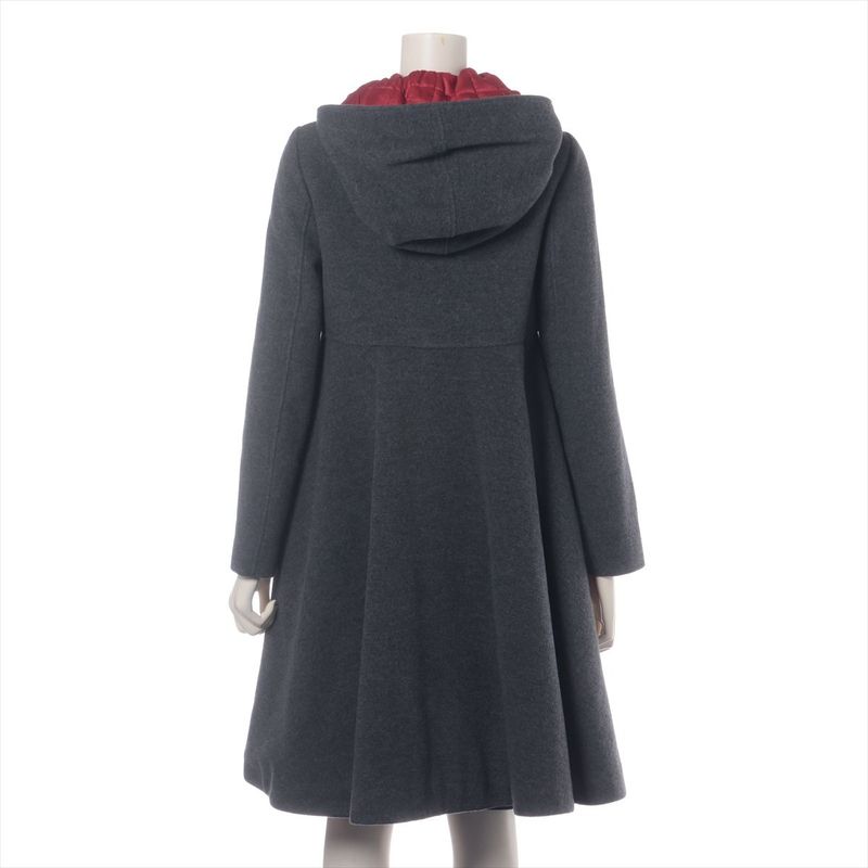 Dolce & Gabbana Heart Flower Button Wool Polyester Long Coat Kids 11 12 Gray