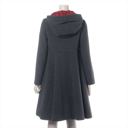 Dolce & Gabbana Heart Flower Button Wool Polyester Long Coat Kids 11 12 Gray