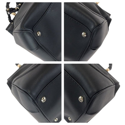 Gucci Bamb Double Tassel Black Gold Leather Handbag