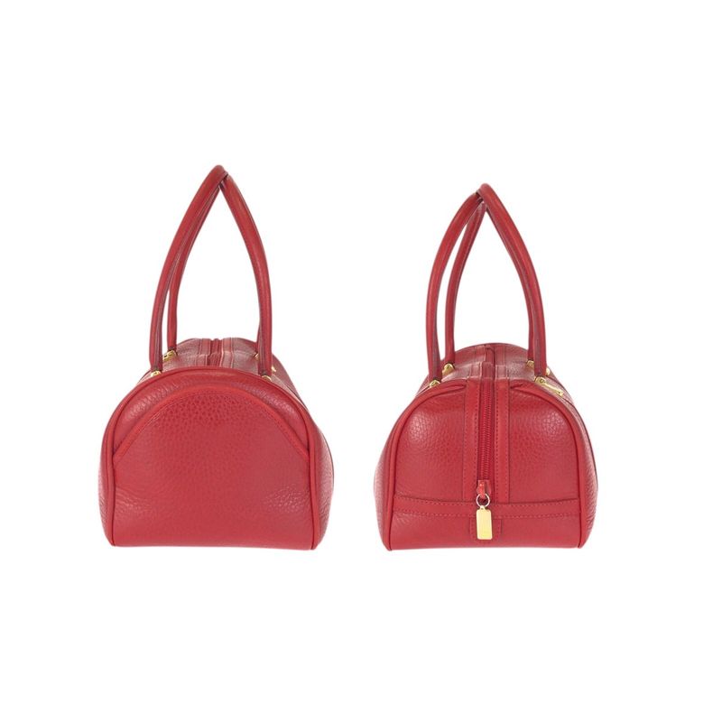Gucci Vintage Interlocking Red Gold Leather 000 58 Mini Boston Bag