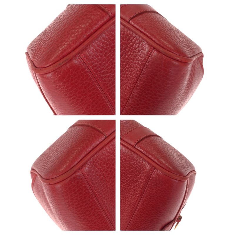 Gucci Vintage Interlocking Red Gold Leather 000 58 Mini Boston Bag