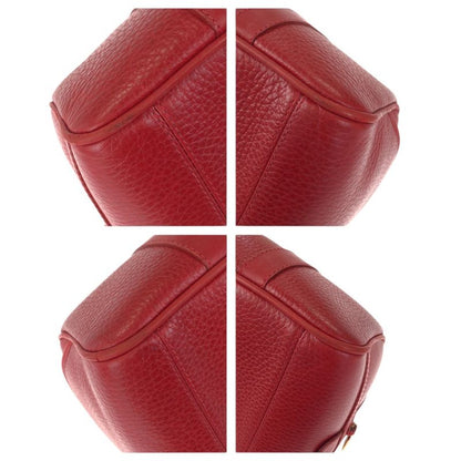 Gucci Vintage Interlocking Red Gold Leather 000 58 Mini Boston Bag