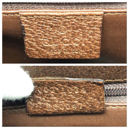 Gucci Bamboo 2-Way Brown Gunmetal Leather 002 Tote Shoulder Bag