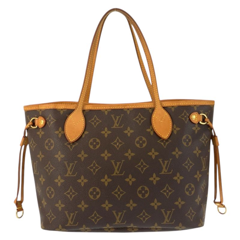 Louis Vuitton Monogram Neverfull PM Brown Gold Tote
