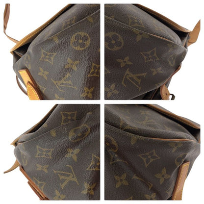Louis Vuitton Monogram Saumur 35 Brown Gold Leather Shoulder Bag