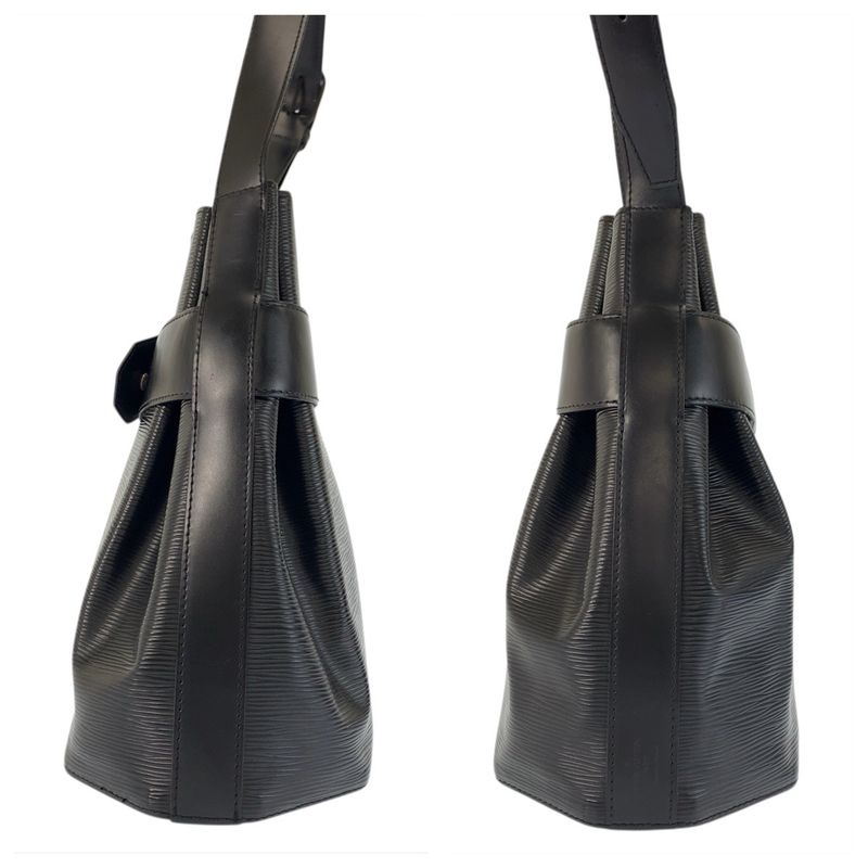 Louis Vuitton Epi Sac Depot PM Black Leather Shoulder Bag