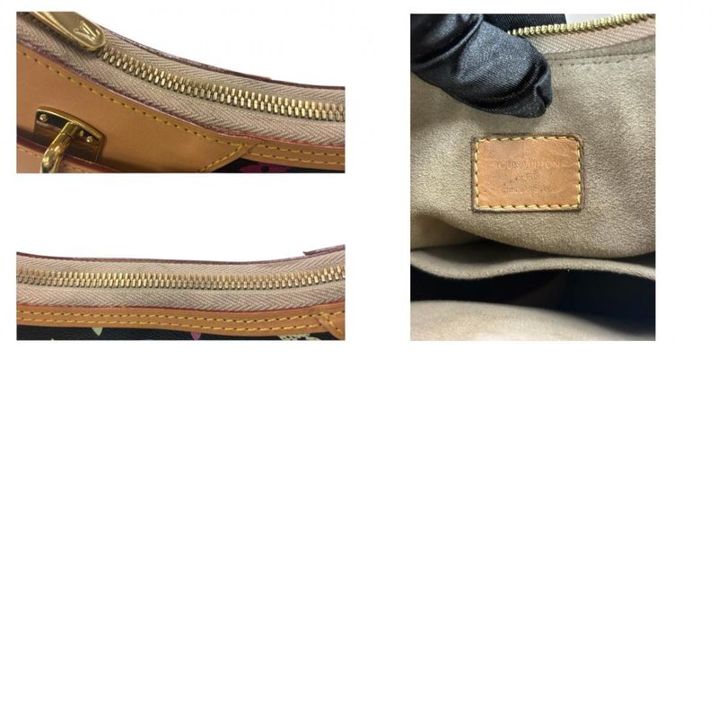 Louis Vuitton Monogram Multicolor Greta Black Gold Leather Shoulder Bag
