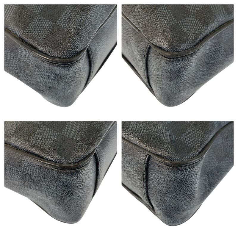 Louis Vuitton Damier Ecobalt Porto Document Man Business Black Briefcase Handbag