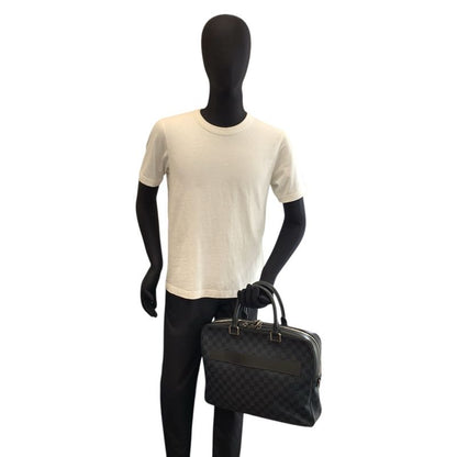 Louis Vuitton Damier Ecobalt Porto Document Man Business Black Briefcase Handbag