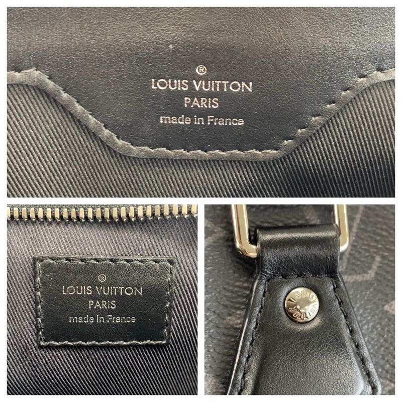 Louis Vuitton Monogram Eclipse Grand Sac Black Business Tote