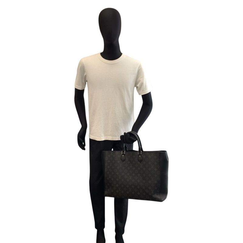 Louis Vuitton Monogram Eclipse Grand Sac Black Business Tote