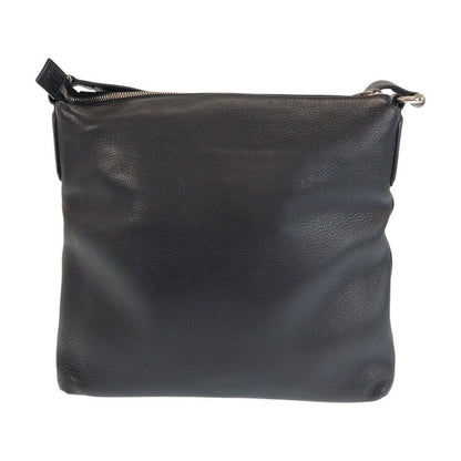 Gucci Interlocking Black Silver Leather Shoulder Bag