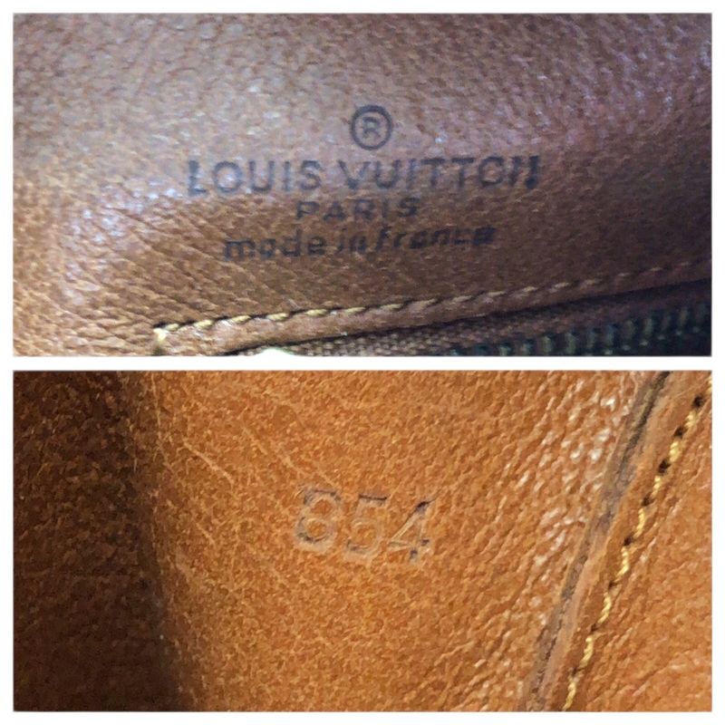 Louis Vuitton Monogram Sac Weekend Brown Gold Leather Tote
