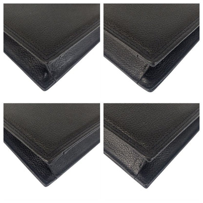 Saint Laurent Yves Vintage YSL Black Leather Clutch
