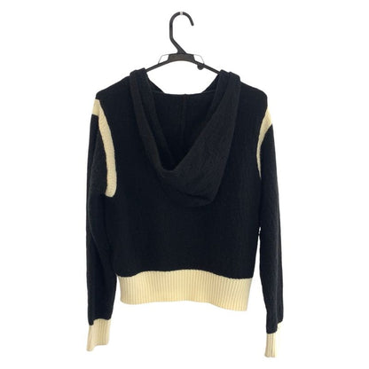 Celine Hoodie M Not Available in Japan Black White Wool Sweater Knit Long Sleeve