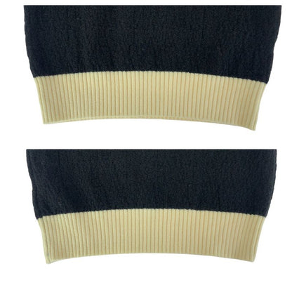 Celine Hoodie M Not Available in Japan Black White Wool Sweater Knit Long Sleeve