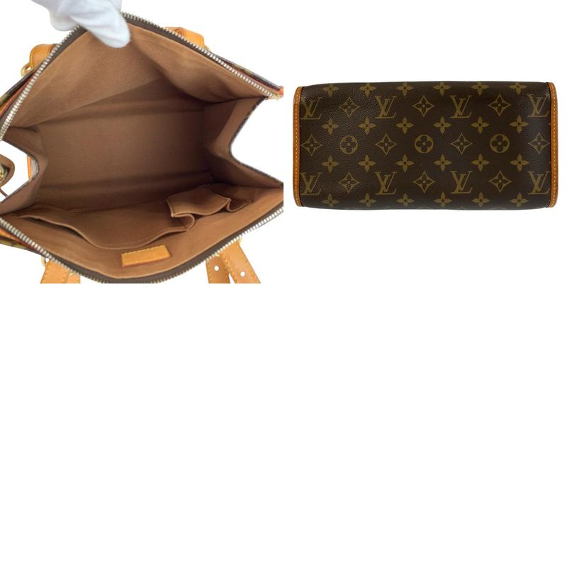 Louis Vuitton Monogram Popincourt Brown Gold Tote