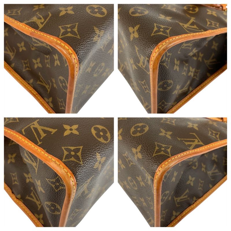 Louis Vuitton Monogram Popincourt Brown Gold Tote