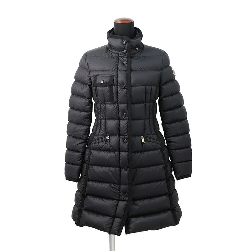 Moncler Mont Cles Down Coat Hermifur Nylon 0 Black