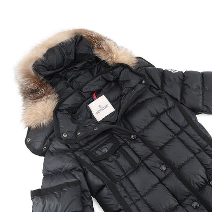 Moncler Mont Cles Down Coat Hermifur Nylon 0 Black