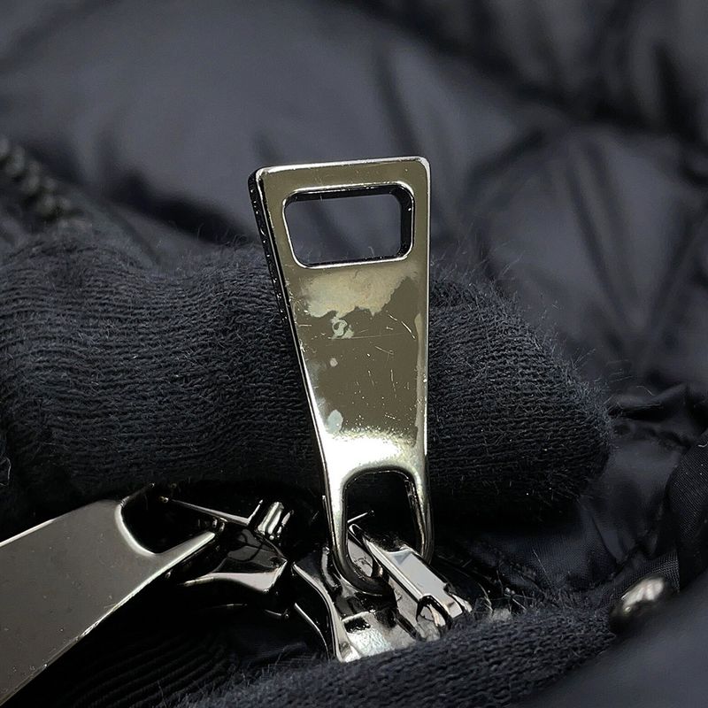 Moncler Mont Cles Down Coat Hermifur Nylon 0 Black