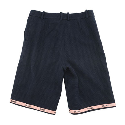 Chanel Pants CC Logo Tweed Shorts 36