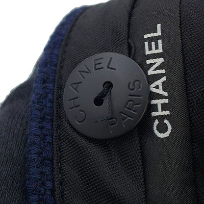 Chanel Pants CC Logo Tweed Shorts 36