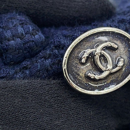 Chanel Pants CC Logo Tweed Shorts 36