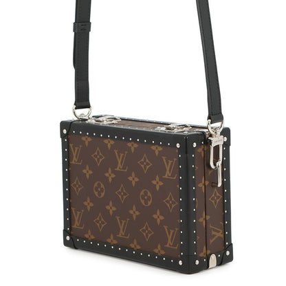 Louis Vuitton Shoulder Bag Monogram Macassar Clutch Box Black
